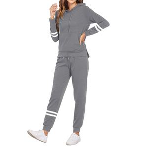 Conjunto deportivo personalizado de 2 piezas para mujer, informal, de invierno, manga larga, cálido, transpirable, que absorbe la humedad, para fitness y gimnasio. - Product Image 3