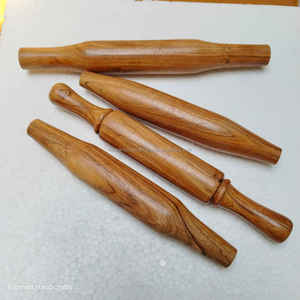 Rodillo de madera de acacia hecho a mano, rodillo de masa de madera duradero para hornear y uso en la cocina al mejor precio - Product Image 4