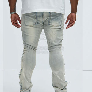Pantalones Casuales para Hombre, Corte Relajado, Estilo Apilado, Personalizados, Ligeros, de Lona, con Tela Elástica Premium, Elegantes para Uso Diario, 100% - Product Image 6