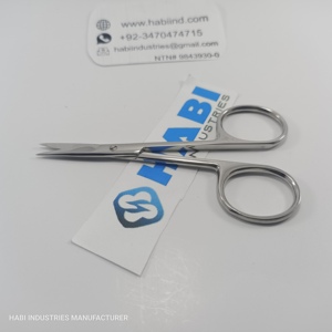 Ciseaux à cuticules professionnels de haute qualité en acier inoxydable, logo personnalisé, pour droitiers, mini-ciseaux à broder, outils de manucure - Product Image 2