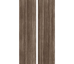Dalles de porcelaine polies Travertine Bruno, surfaces élégantes effet marbre pour intérieurs de luxe - Product Image 3