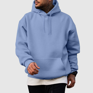 Sweat à capuche zippé pour homme en molleton 100% coton 400 g/m² de qualité supérieure, personnalisé pour survêtements, coupe oversize - Product Image 3