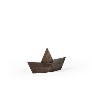 Hot Selling Wooden Boat Decor Minimalist Table Accent Handmade Wood Sculpture Modern Home Office Styling Gift Item - Product Image 1