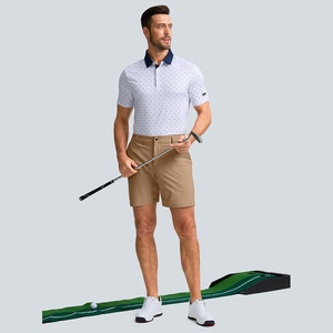Custom logo Mens Workout Athletic Cargo Shorts Front Logo Spandex/Polyester Canvas Fabric Quick Dry Mid Waist Drawstring Closure - Product Image 2