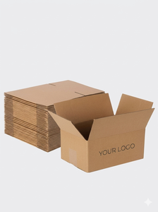 Boîtes d'expédition en carton ondulé personnalisées, emballages en kraft recyclé, cartons gaufrés robustes pour l'e-commerce, livraison mondiale - Product Image 6