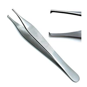 Pinces à tissus Bonny, manuelles, en acier inoxydable, ensemble d'instruments chirurgicaux certifiés CE, pour une préhension ferme des tissus et une manipulation précise, Hermann - Product Image 3