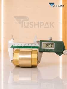 วาล์วกันกลับแบบแนวตั้งทองเหลือง NRV 25 มม. 1 นิ้ว อุปกรณ์ควบคุมการไหลอัตโนมัติ ท่อแนวตั้ง ป้องกันการไหลย้อนกลับ ป้องกันปั๊ม - Product Image 2
