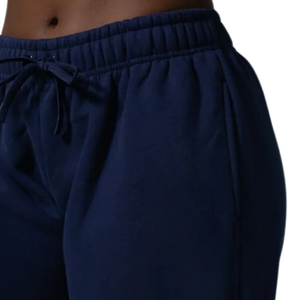 Women's Navy Blue Wide Leg Sweatpants Relaxed Fit Premium Fleece Lounge Pants Elastic Waist Casual Workout Everyday Sportswear - Product Image 4