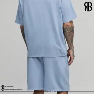 Shorts de sport bleu clair Rubabull Custom pour homme, avec cordon de serrage, décontractés, pour la gym, la course à pied et les activités de plein air, unisexes. - Product Image 2