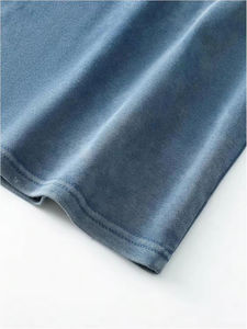 T-shirts pour femmes en coton respirant de qualité supérieure, effet délavé / T-shirts pour femmes surdimensionnés à coupe carrée, imprimés personnalisés de haute qualité - Product Image 6