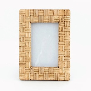 Rattan Rectangle <b>6x4</b> <b>Photo</b> <b>Frame</b> Table Decor for Your Marriage Gift in United States for Special Day Direct From Manufacture. - Product Image 4