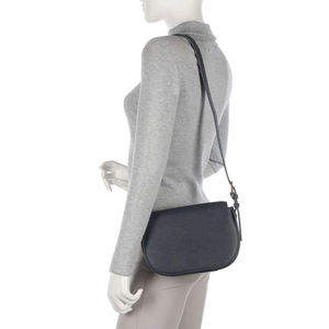 Genuine Leather Mini Crossbody Bag Women's Pebbled Shoulder Purse Zipper Closure <b>Adjustable</b> <b>Strap</b> Daily Use - Product Image 4