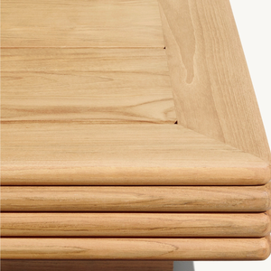 Mesa de Comedor Rectangular de Madera Maciza con Diseño Moderno para Uso en Interiores, Sala de Estar y Sala Familiar - Product Image 5