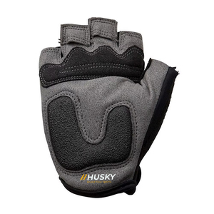 HUSKY SPORTSWEAR Customized Unisex Half Finger Weight Lifting Cycling Shockproof Breathable Microfiber Padded Fingerless Gloves - Product Image 4