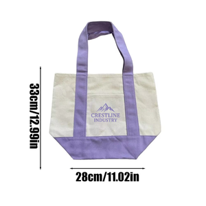 Large Canvas Tote Bag Minimalist Commuter Shoulder Bag Reusable Shopping Tote Fashionable <b>Laptop</b> <b>Sleeve</b> for Women Men Students - Product Image 6