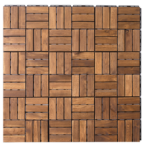 Livraison rapide de haute qualité 12-SLAT carrelage de terrasse en bois d'acacia chaud moderne lisse bas quantité minimale de commande Premium extérieur bois pas cher prix - Product Image 3