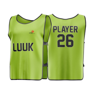 Maillot de football personnalisé LUUK sans manches, avec nom et numéro du joueur, gilet en maille sublimé, unisexe adulte, séchage rapide, en polyester - Product Image 1
