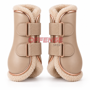 Botas cómodas para patas de caballo con construcción duradera, cobertura protectora y correas seguras para montar y trabajar con el caballo. - Product Image 5