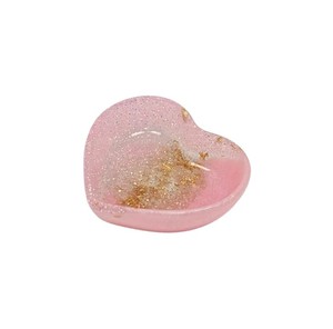 Resin Heart Decorative Storage Plate Handmade Gift for Modern Bedroom Bathroom <b>Vanity</b> and <b>Table</b> Organization Solutions - Product Image 5