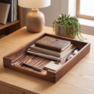 High Quality Pine Wood Letter Tray Multi-Functional Desktop <b>File</b> <b>Organizer</b> for Office & Home Decor from Vietnam - Product Image 3