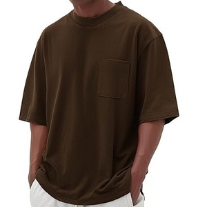 เสื้อยืดคอกลมแขนสั้นผู้ชาย สีเขียว ทรงปกติ ผ้าเจอร์ซีย์คอตตอน 100% ระบายอากาศได้ดี น้ำหนัก 220 กรัม เสื้อยืดเปล่าสไตล์ลำลอง มีกระเป๋าหน้า สามารถสั่งทำได้ - Product Image 4
