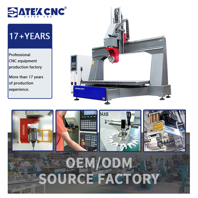 High Quality 5 Axis CNC Router Machining Center 3D Woodworking  Engraving Machine on Sale