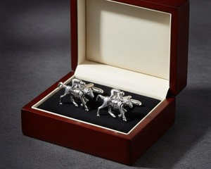 Luxury Custom Cufflinks for Men | Stainless Steel & 925 Sterling Silver Cufflinks| Wedding Business <b>Shirt</b> Cuff Jewelry Wholesale - Product Image 2