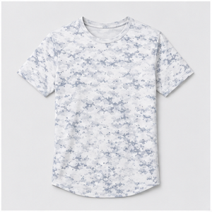 Camiseta de Manga Corta para Hombre con Estampado de Camuflaje Blanco Ártico Personalizado MTS-CAMO-0008 - Product Image 1