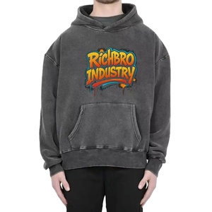 เสื้อฮู้ดผ้าคอตตอนโอเวอร์ไซส์สำหรับผู้ชายเสื้อฮู้ดผ้าคอตตอนโอเวอร์ไซส์ - Product Image 2