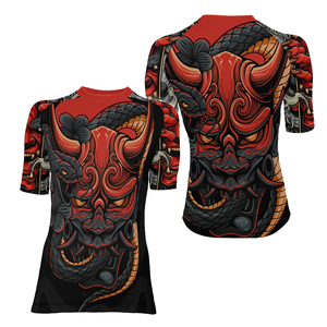 T-shirt de compression à manches courtes pour femmes, imprimé par sublimation, séchage rapide, pour l'entraînement BJJ MMA - Product Image 2