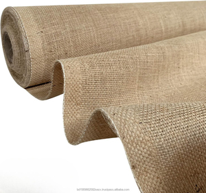 Tissu en toile de jute naturelle de 40 pouces de large, 10 oz - Matériau 100 % jute très résistant pour ameublement, décoration intérieure, jardinage et projets de mariage - Product Image 1