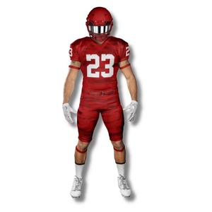 Maillots de football américain personnalisés avec nom et numéro, sublimation, pour équipes adultes, tenue complète pour le tackle, imprimé, 100% polyester, manches courtes - Product Image 2