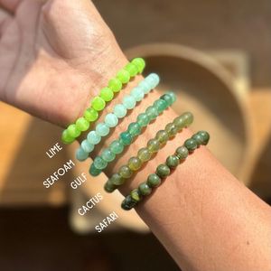 Pulseras Elásticas de Cuentas de Resina Coloridas, Hechas a Mano, Apilables, de Moda para Mujer, Regalo, Manualidades, Accesorios - Product Image 3