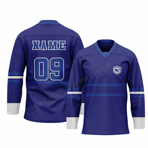 Jersey de Hockey sobre Hielo Personalizado por Sublimación de Calidad Premium, 100% Poliéster Ecológico de Secado Rápido para Adultos - Product Image 3