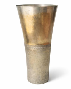 Handmade <b>Extra</b> <b>Large</b> Modern Moorish Trumpet <b>Floor</b> <b>Vase</b> Raw Silver Finish Home Decoration and Wedding Aluminium Material <b>Vase</b> - Product Image 2