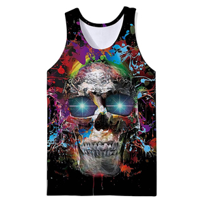 Camiseta sin mangas clásica básica para hombre de poliéster sublimable en blanco, nueva, de alta calidad, precio mayorista barato con personalización. - Product Image 1