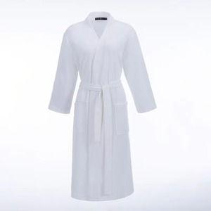 2026 New Arrive Breathable <b>Waffle</b> Cotton Luxury <b>Bathrobe</b> Home Wear Robes Women's Sleepwear - Product Image 2