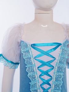 ชุดบัลเลต์เด็กผู้หญิง 3-14 ปี แขนพอง กระโปรงบัลเลต์กำมะหยี่แบบหลายชั้น ชุดแสดงบนเวที ชุดแข่งขันเต้นลาติน - Product Image 3