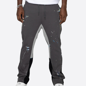 Pantalon de jogging homme tendance coupe évasée 100% coton style hip-hop - Product Image 5
