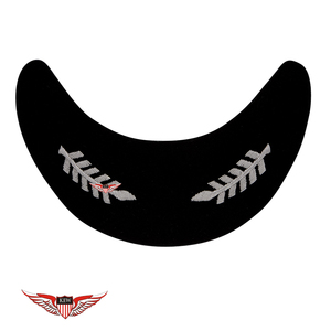 KEW Venta al por mayor Visera de aluminio bordada a mano con diseño de aerolínea americana para uniforme ceremonial y desfiles, con visera de alambre de hilo de plata - Product Image 1