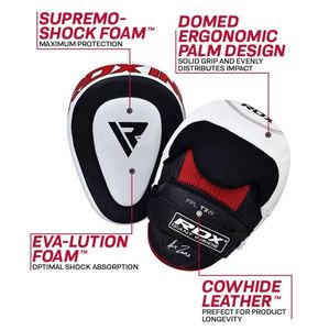Guantes de Boxeo FPL T3W de EVA y Microfibra, Almohadillas de Entrenamiento de Espuma, Ecológicas, Duraderas, Protectoras, para Todas las Estaciones, Blancas, OEM - Product Image 4