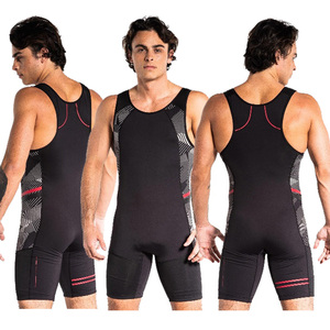 Vêtements de compétition et d'entraînement sportif pour hommes, combinaisons de lutte personnalisées en gros - Product Image 6