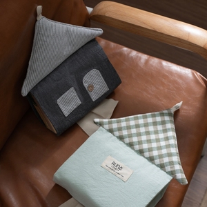 Boîte à mouchoirs en tissu 100% coton lavé, accessoires de décoration intérieure de haute qualité pour la maison et la cuisine - Product Image 4
