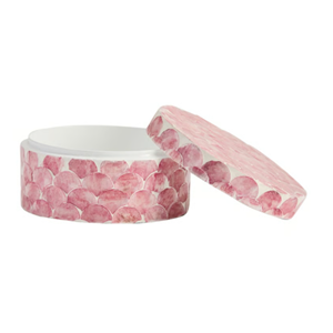 Caja de Almacenamiento de Mosaico de Concha Rosa Festoneada con Tapa a Juego para Decoración de Lujo - Product Image 3