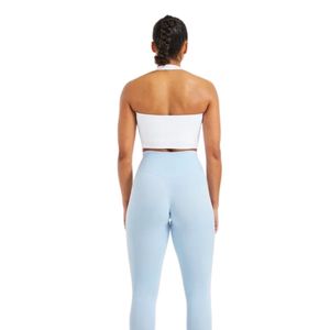 Custom <b>Women</b> Gym Wear Set Crop <b>Tank</b> <b>Top</b> High Waist Leggings Fitness Workout Yoga Training Sportswear Activewear Manufacturer - Product Image 2