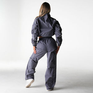 Chaqueta Deportiva Corta para Mujer, Ligera, Transpirable, Cortavientos, con Cierre, para Correr, con Franja Reflectante - Product Image 4
