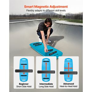 Premium Wooden Slant Board Wobble Board Trainer for Adults Balance Training Equipment with Magnetic <b>Stoppers</b> for Storage - Product Image 3