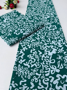 Tissu en maille de haute qualité Gaborone 2025 en coton et viscose imprimé wax africain pour vêtements féminins - Product Image 3