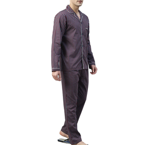 Shiny Silk Satin <b>Men's</b> Sleeveless/Full Sleeve 2-Piece Breathable Thermal Sleepwear <b>Sets</b> Polyester/Cotton Pockets High Quality - Product Image 3