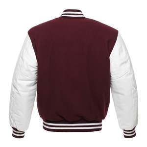 Vestes de baseball Letterman décontractées vintage avec logo personnalisé pour hommes grande taille hiver peau de mouton cuir de vache coton respirant avec bras - Product Image 5